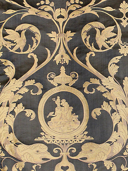Delfini - Nero - Scalamandre Fabric