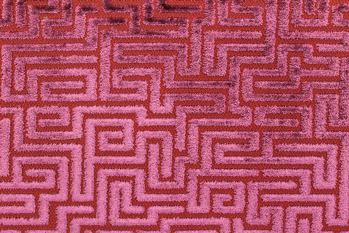 Velluto Labirinto - Raspberry - Scalamandre Fabric