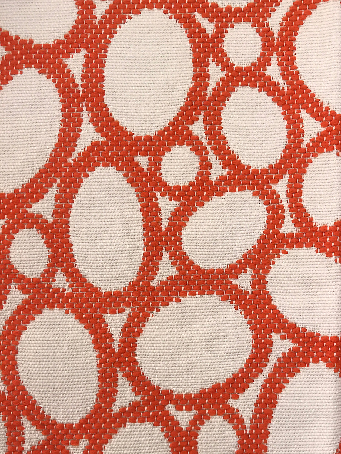 Madagascar Ovals Fr - Tangerine - Scalamandre Fabric