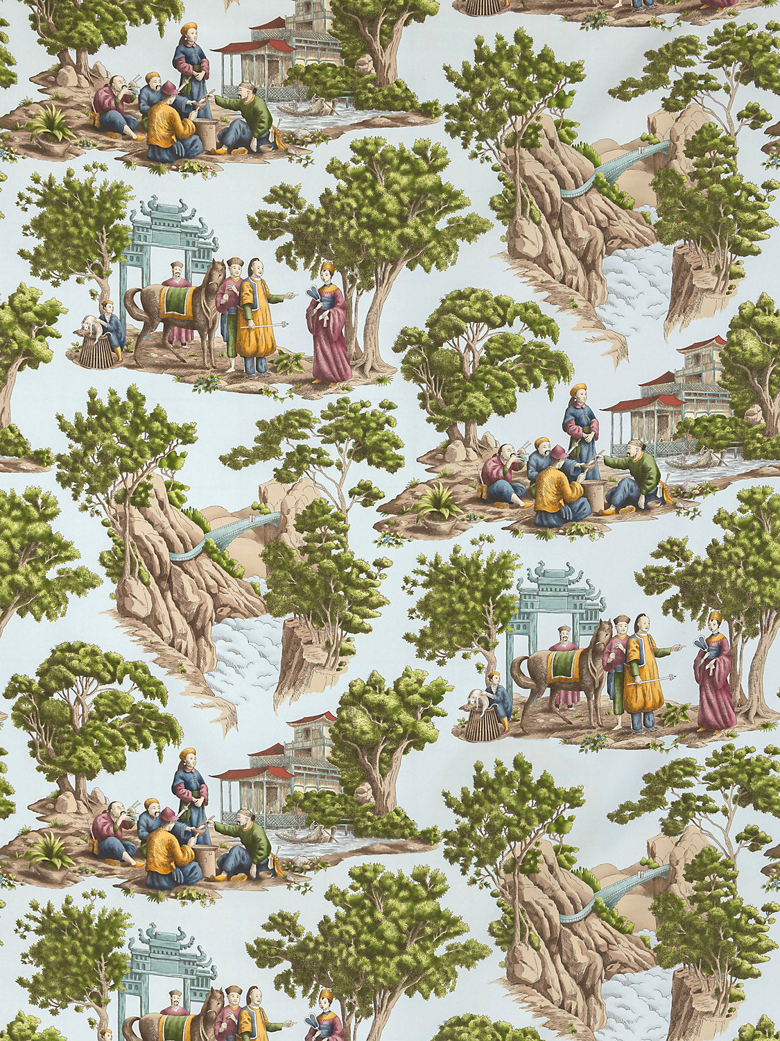 Mandarin Toile - Sky