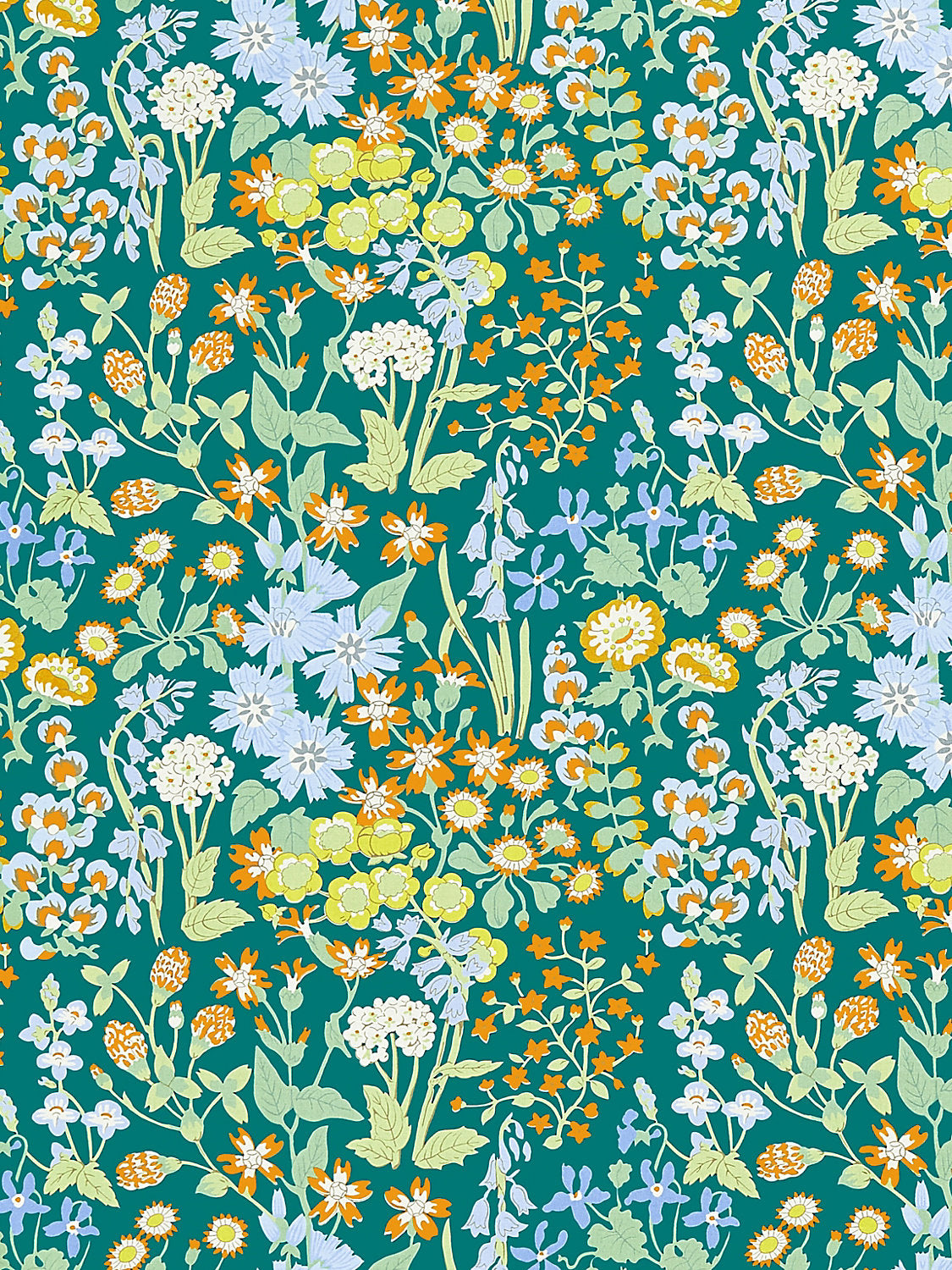 Nymph Floral - Emerald Multi - Scalamandre Fabric