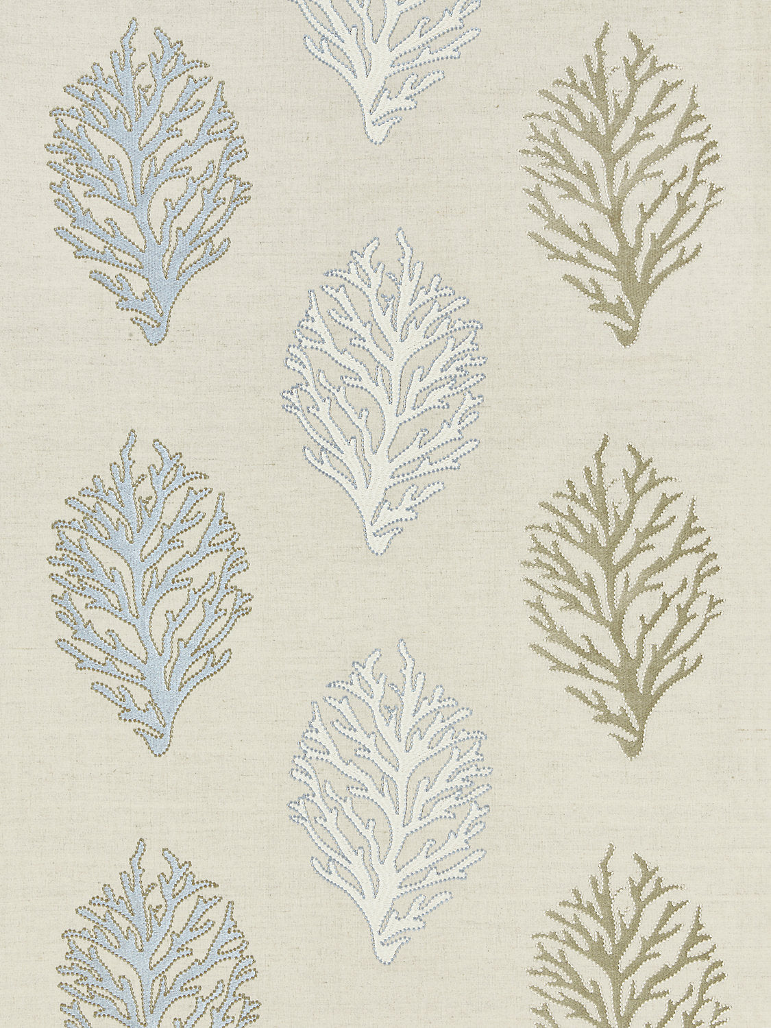 Coral Reef Embroidery - Sand - Scalamandre Fabric