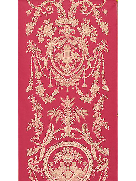 Chenier Seat & Back - Rouge - Scalamandre Fabric