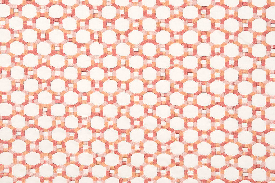 Island Trellis - Peach - Scalamandre Fabric