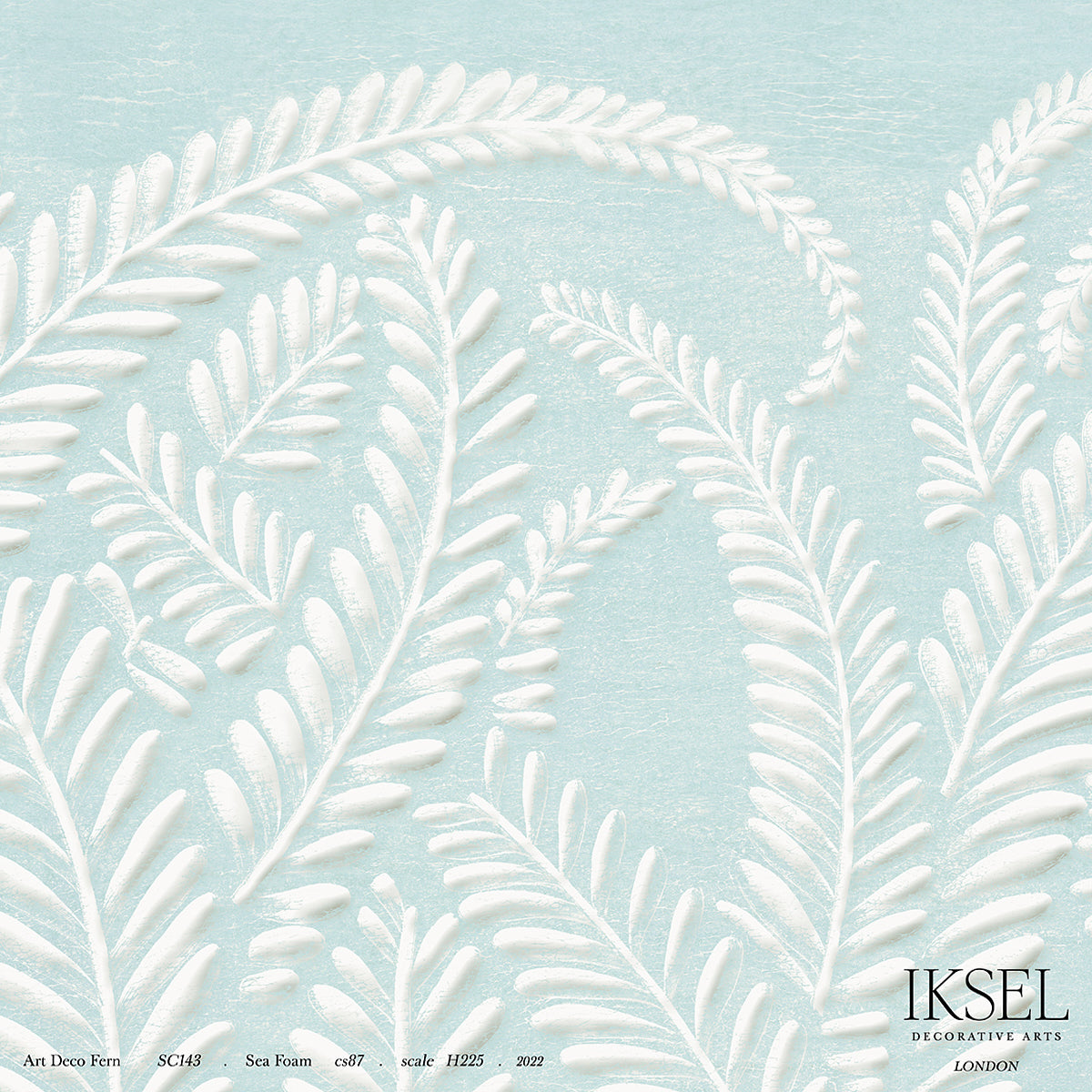 ART-DECO-FERN-SEA-FOAM-SCHUMACHER-IK7106