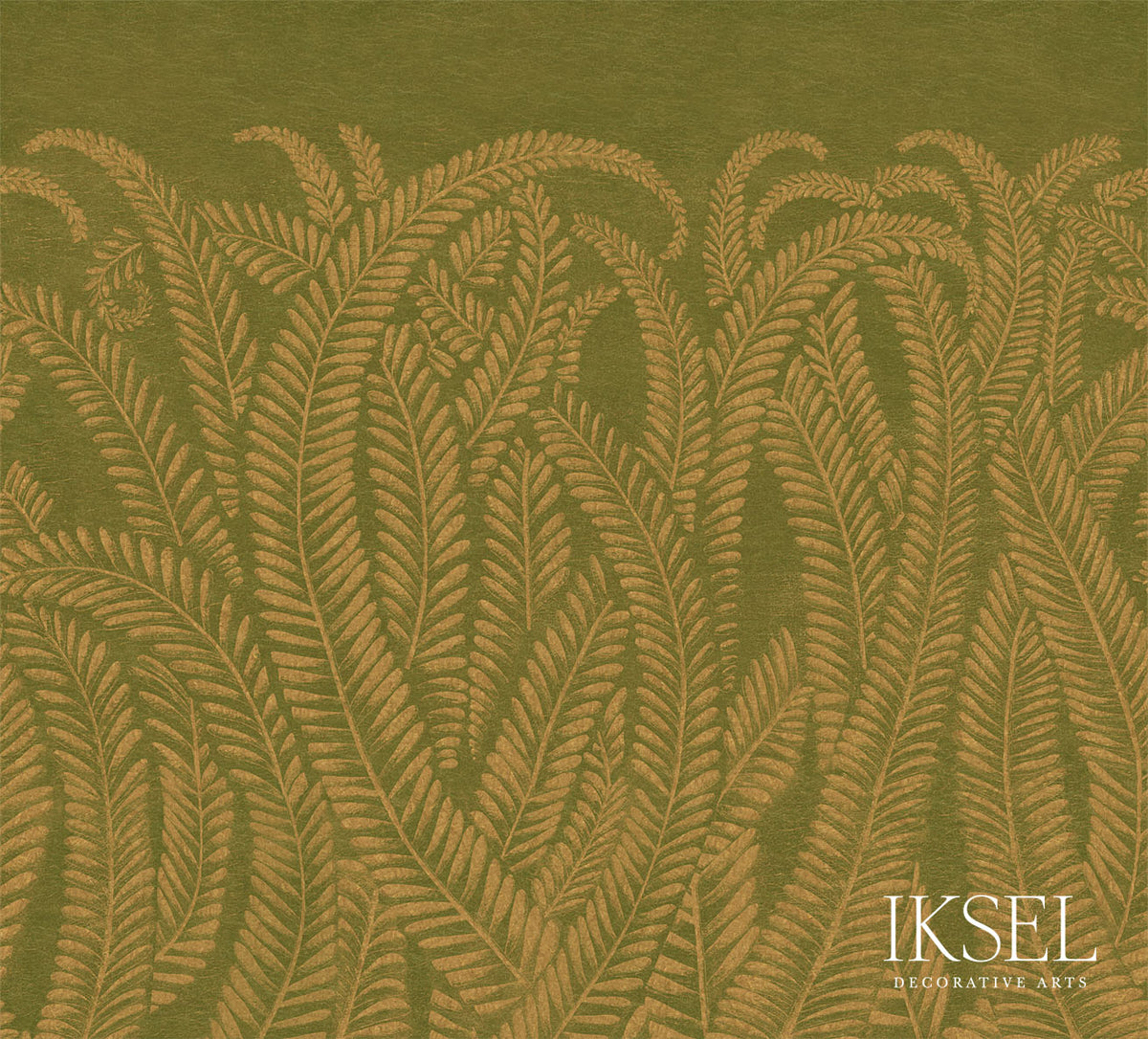 ART-DECO-GOLDEN-FERN-GOLDEN-GREEN-SCHUMACHER-IK8400