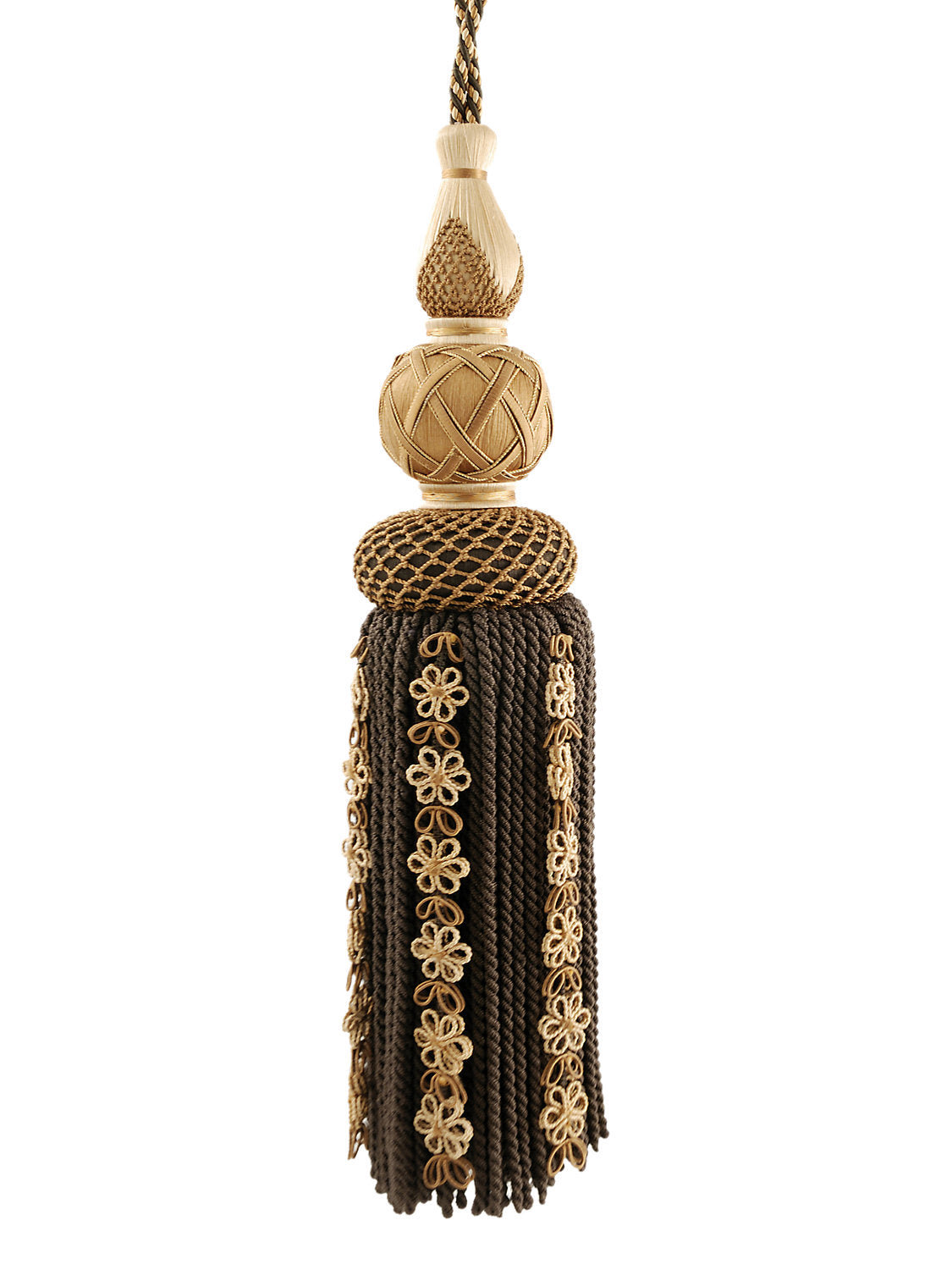 Siecle Single Tassel Tieback - Umber