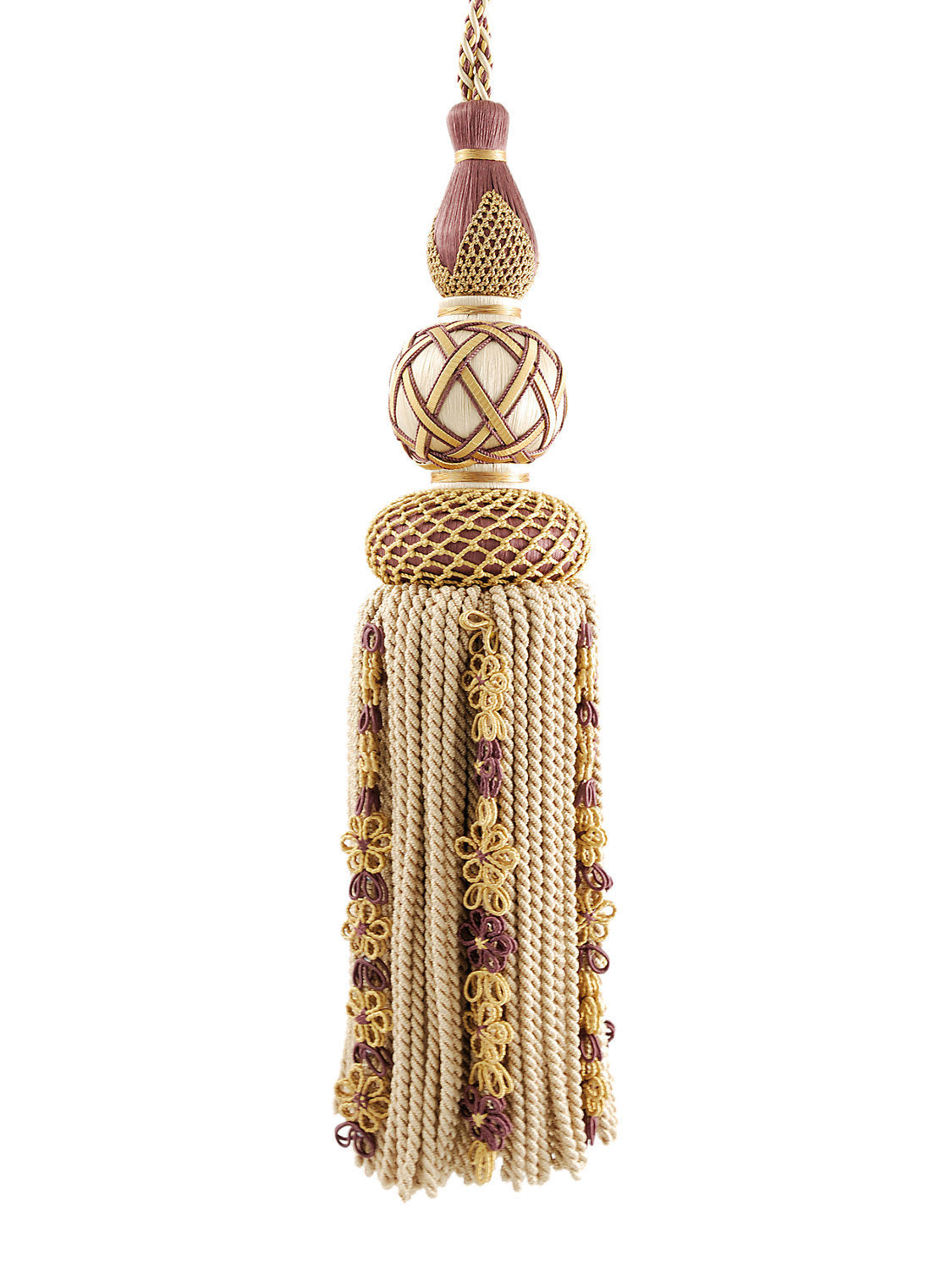 Siecle Single Tassel Tieback - Amethyst