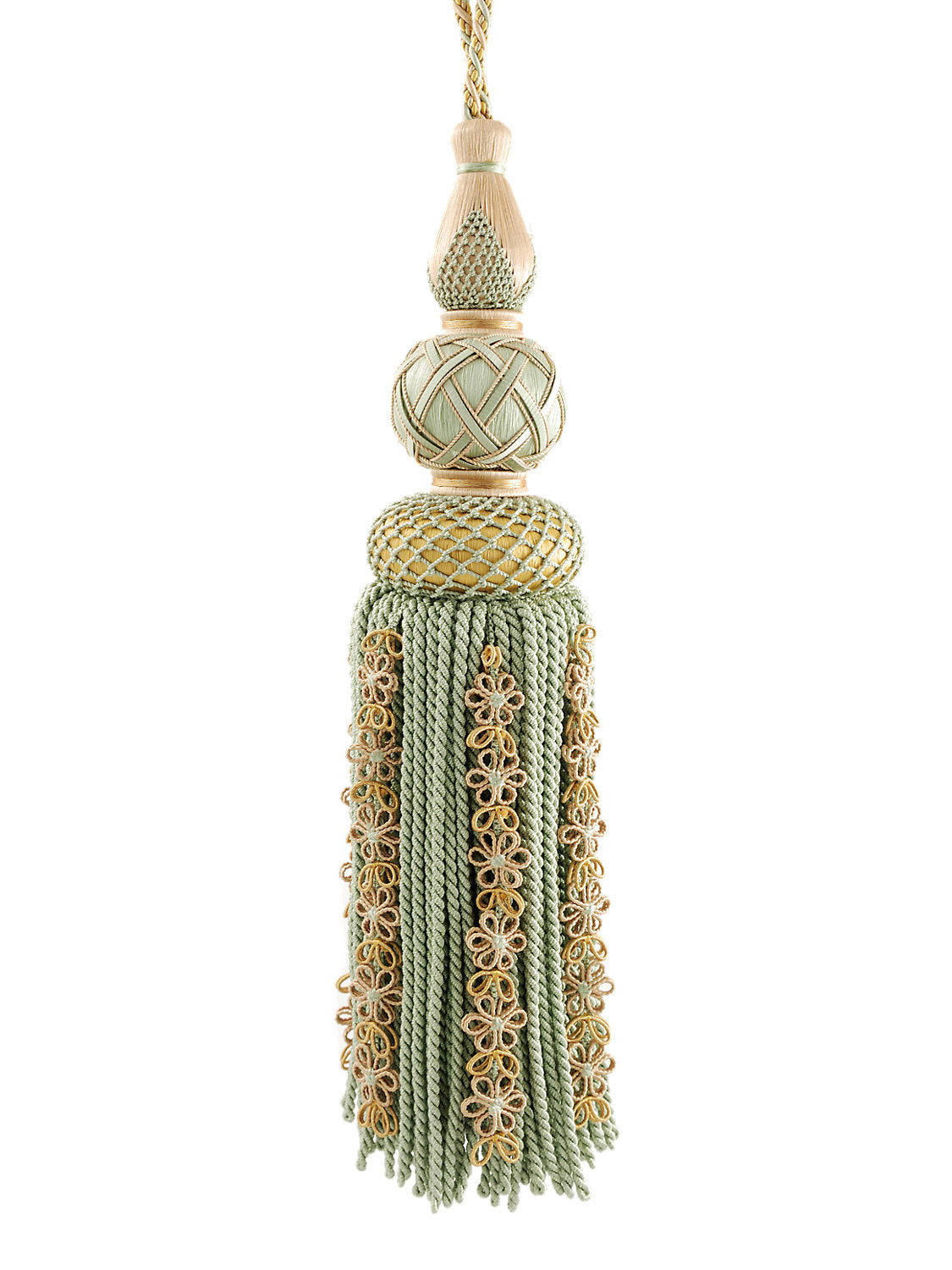 Siecle Single Tassel Tieback - Mint