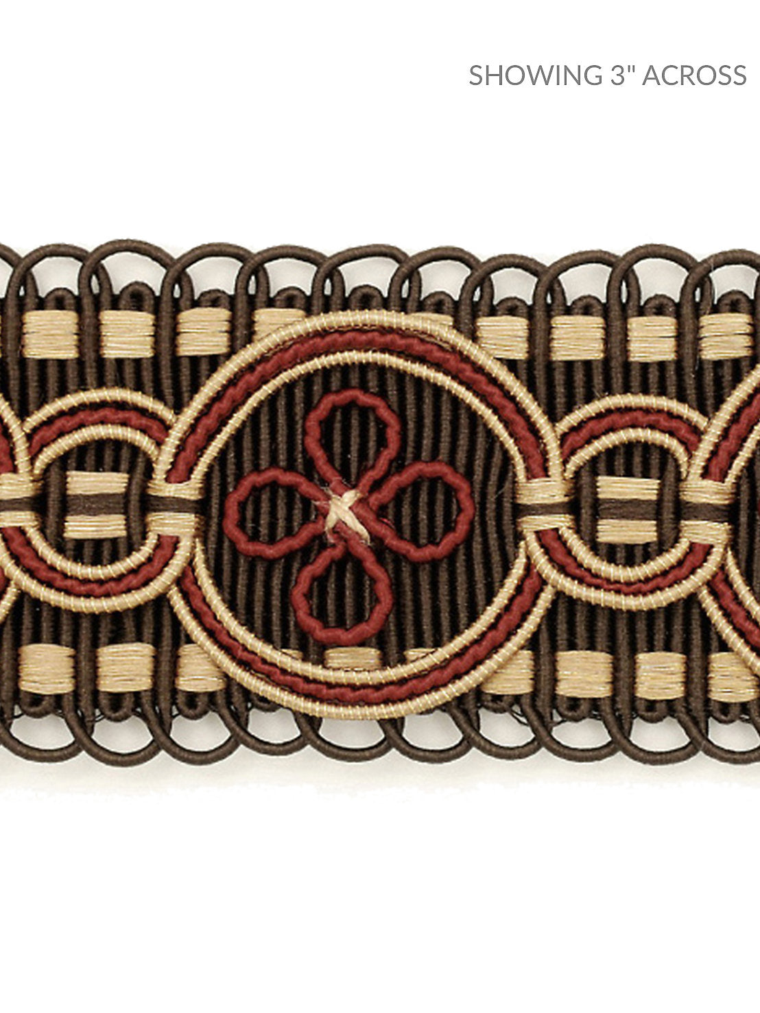 Siecle Montesquieu Galon - Ebony Bordeaux - Scalamandre Trim
