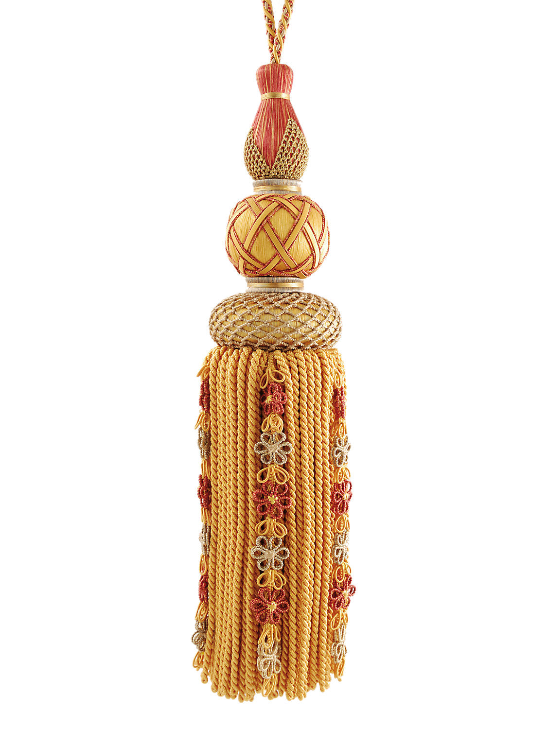 Siecle Single Tassel Tieback - Gold