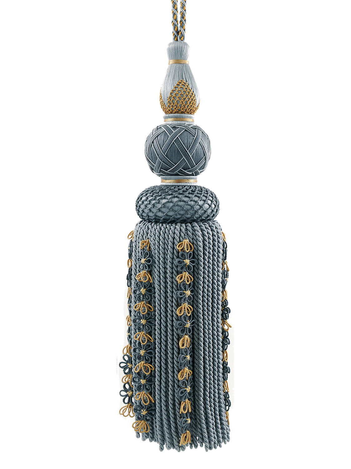 Siecle Single Tassel Tieback - French Blue