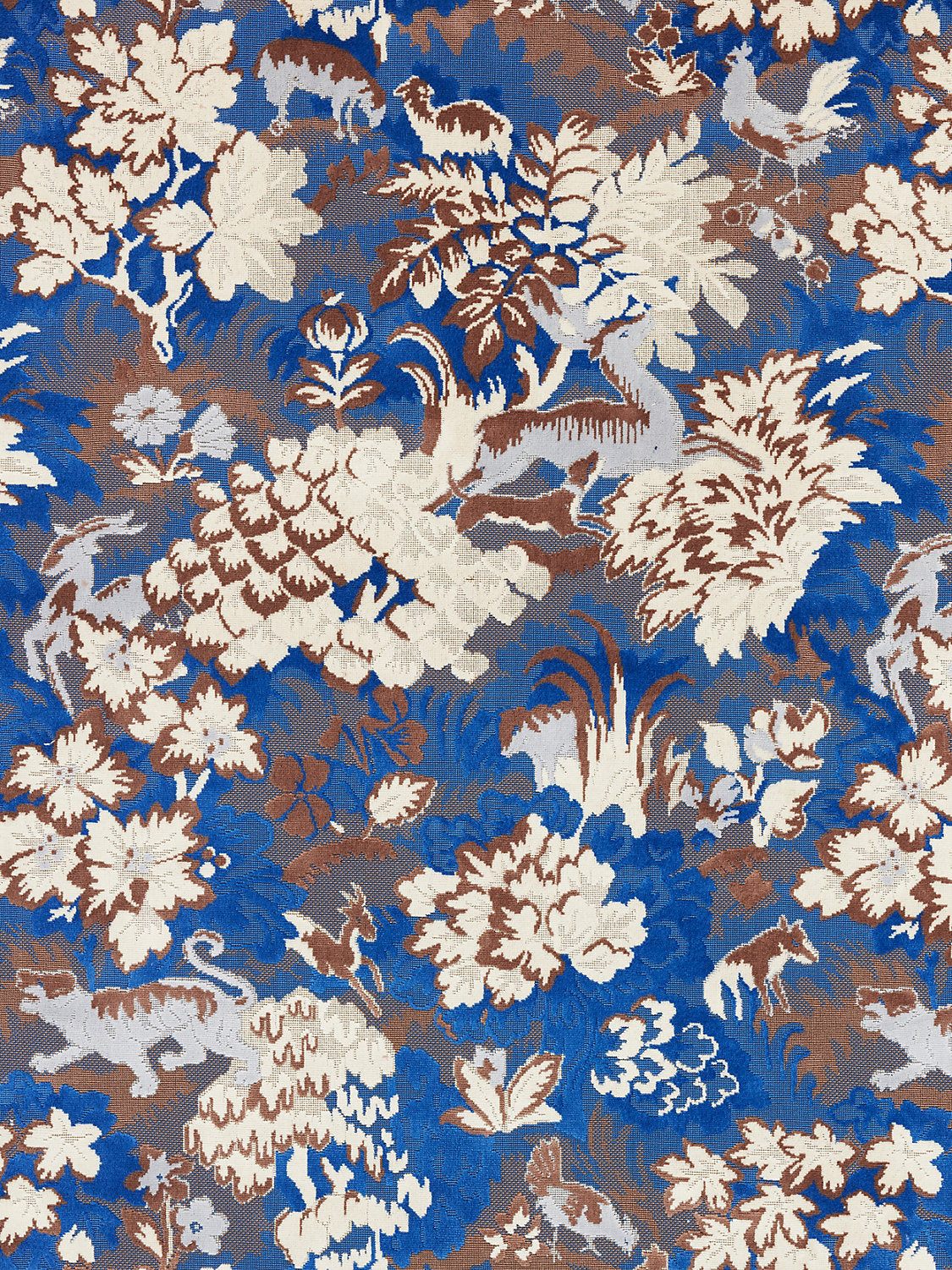 Tails Tale - Blue Wood - Scalamandre Fabric