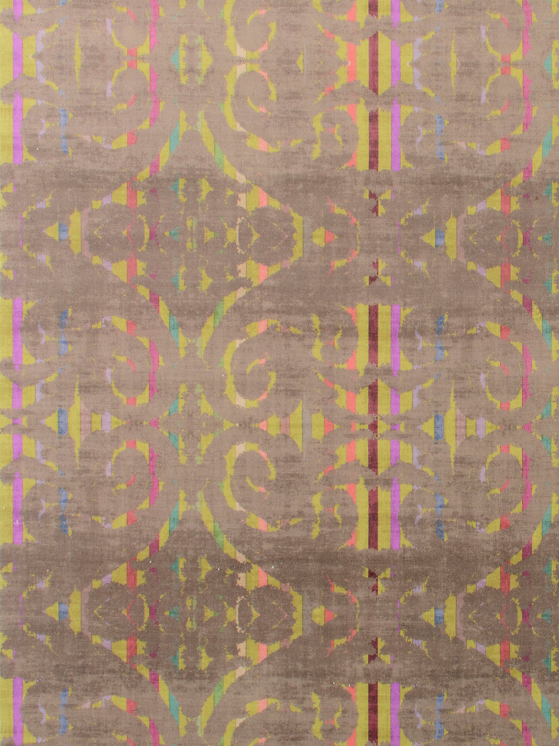 Dapper Printed Velvet - Chartreuse - Scalamandre Fabric