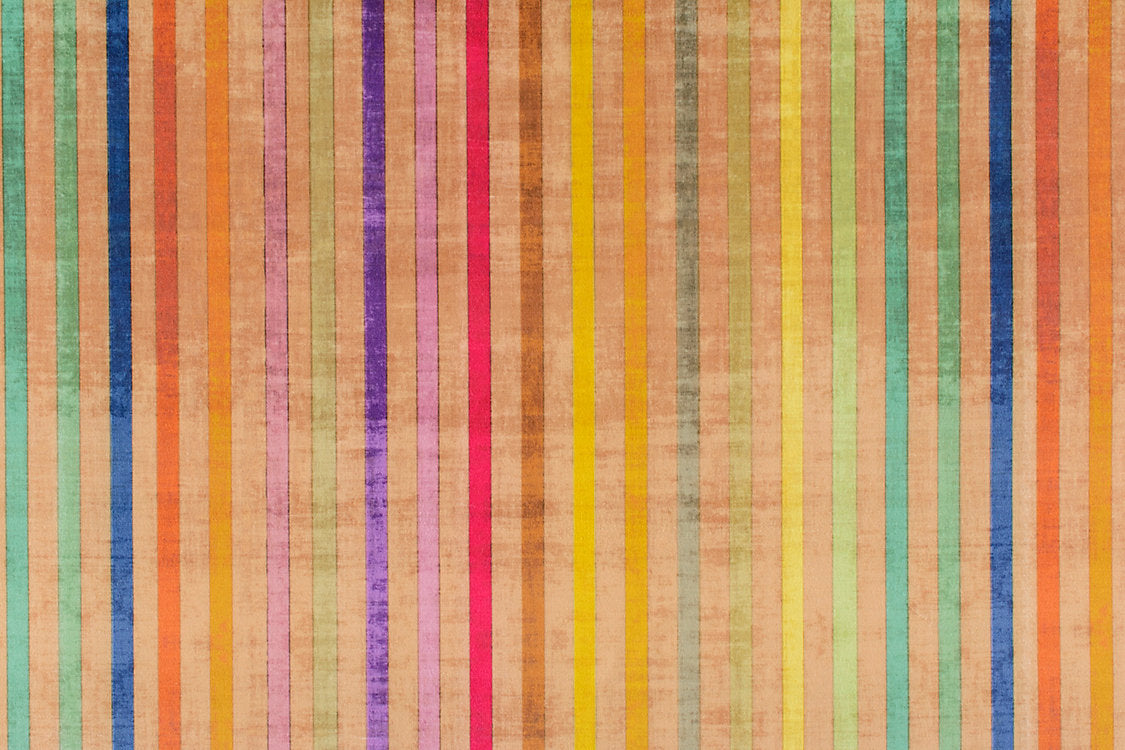 Grand Stripe Printed Velvet - Gold Jewel - Scalamandre Fabric