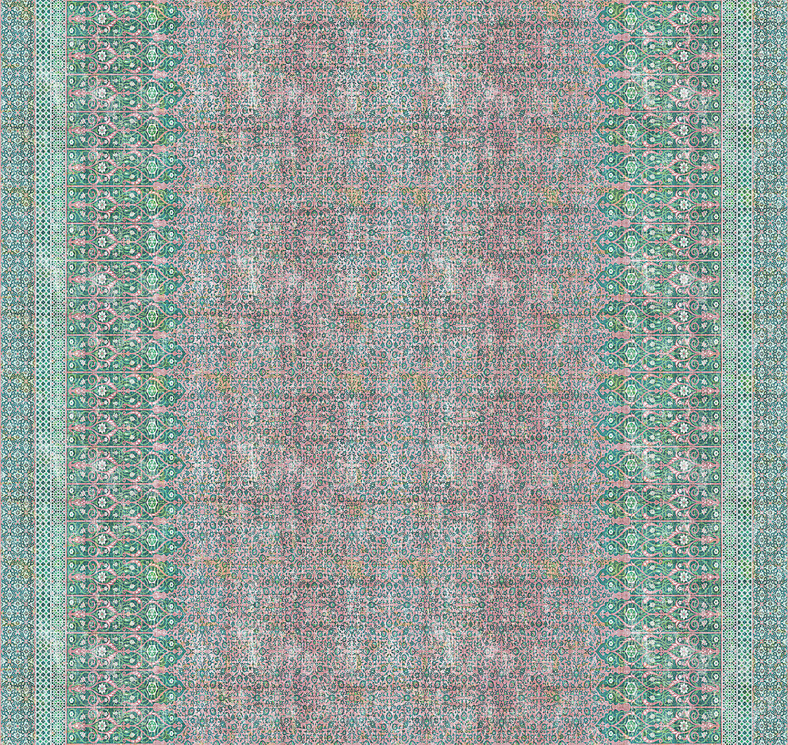 Sultan Printed Velvet - Green