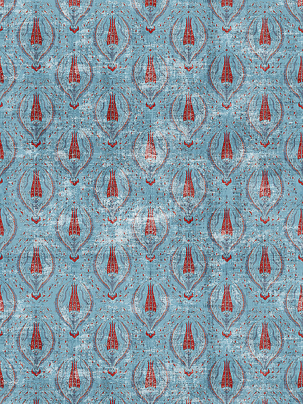 Byzantine | Sheer - Jewel Blue - Scalamandre Fabric