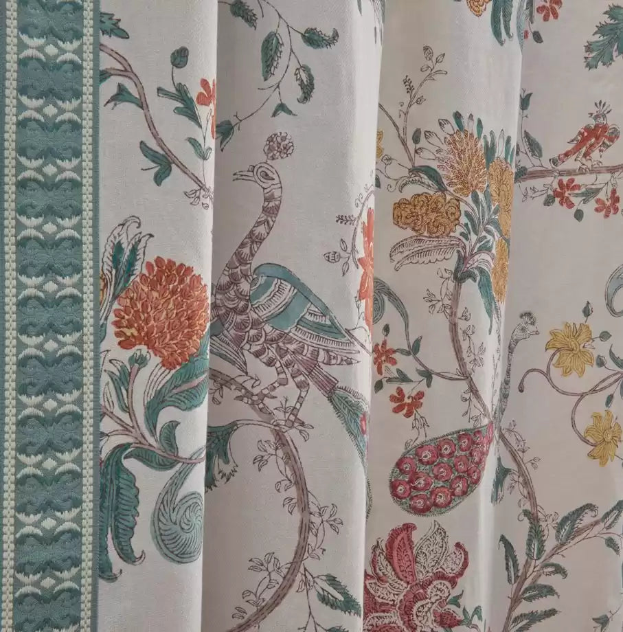Gold/Aqua - Nina Campbell - NCF4400-02 Fabric