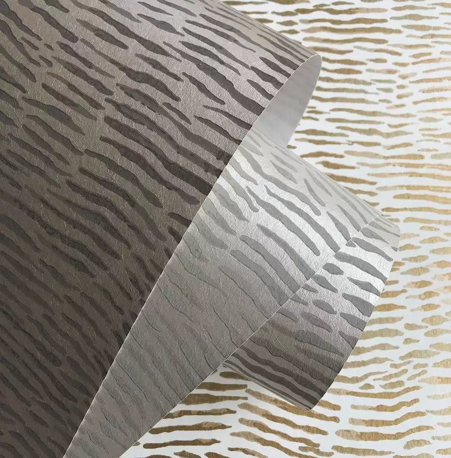 Les Indiennes Arles Gold/Ivory - Nina Campbell - NCW4355-01 Wallcovering