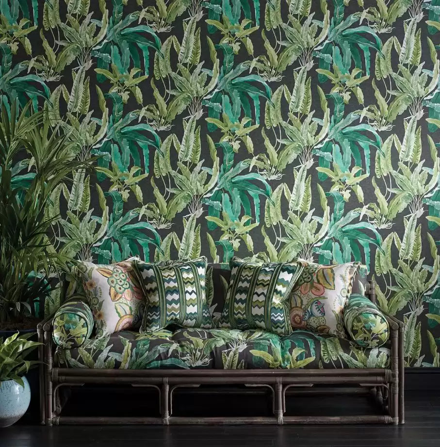Ashdown Benmore Grey/Ivory - Nina Campbell - NCW4393-05 Wallcovering