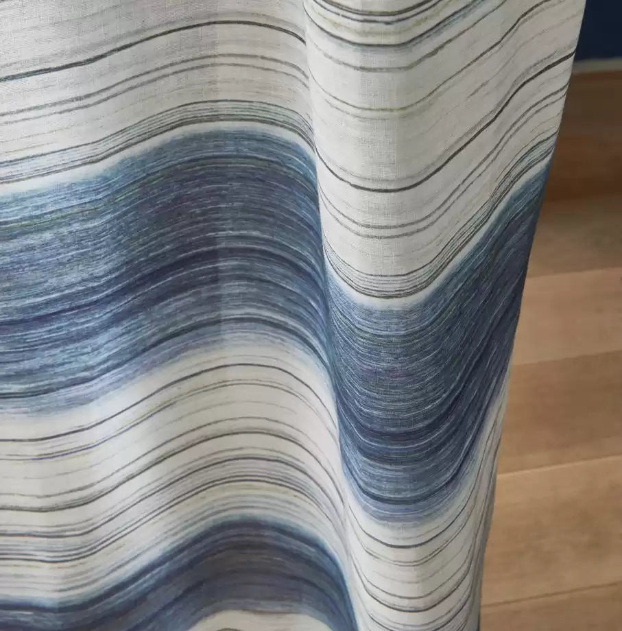 Kozo Stripe Indigo - Osborne & Little - F7560-03 Fabric