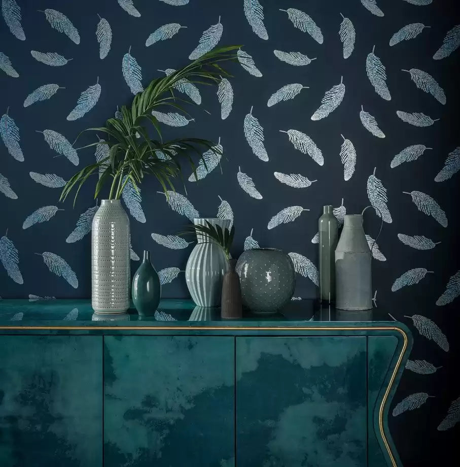 Deya Adornado Navy/Sapphire - Matthew Williamson - W7261-01 Wallcovering