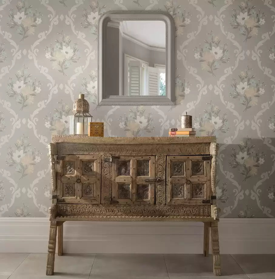 Deya Almudaina Charcoal/Cream - Matthew Williamson - W7264-05 Wallcovering