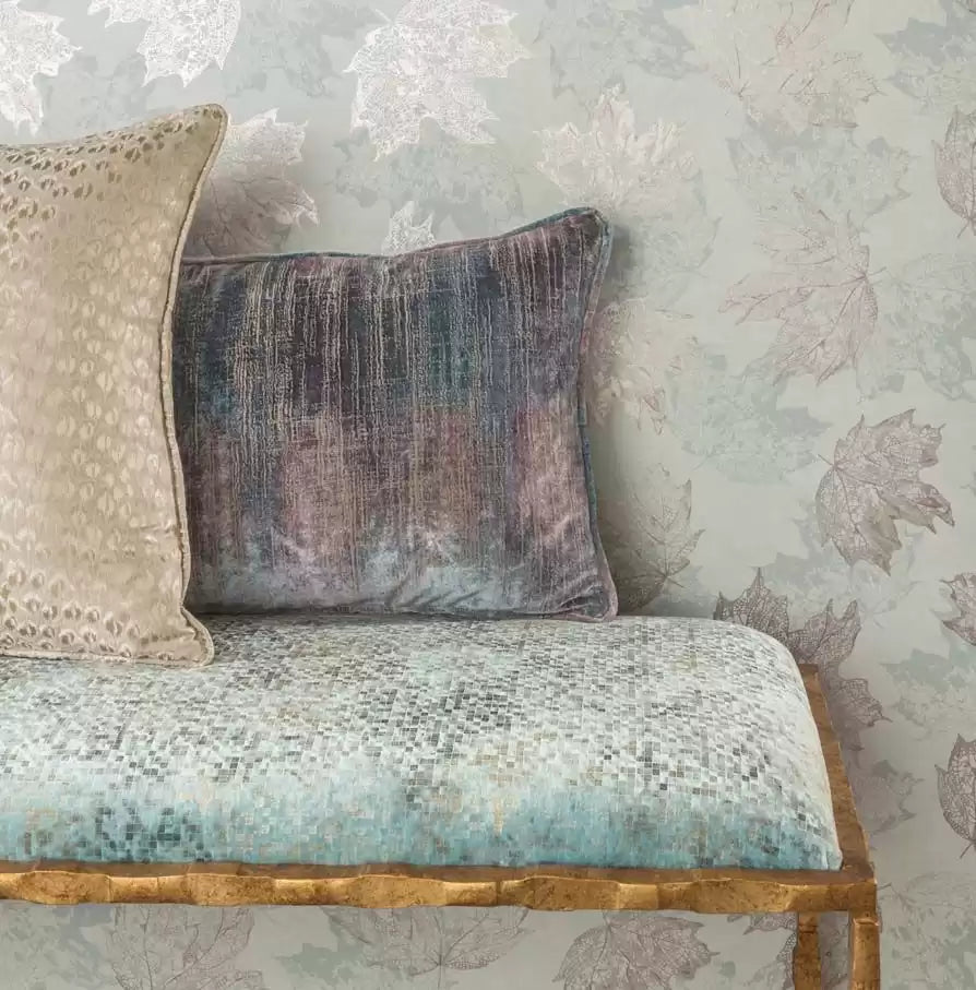 Ariadne Velvets Orfeo Silver - Osborne & Little - F7292-02 Fabric