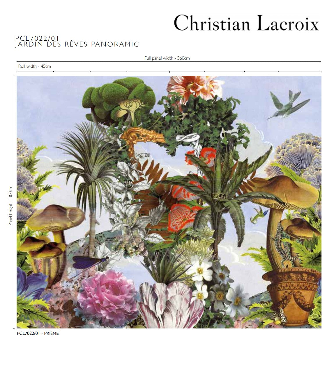 JARDIN DES REVES PRISE PANORAMIC - Christian Lacroix - PCL7022-01 Wallcovering