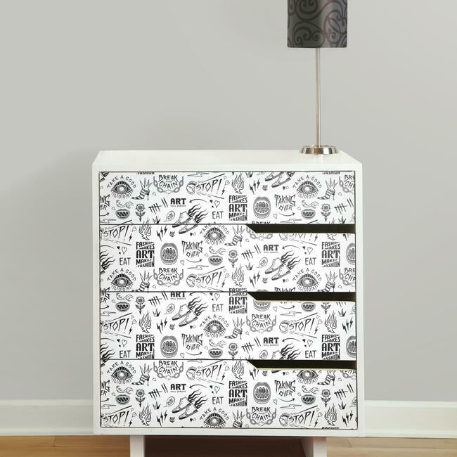 disney-cruella-graffiti-peel-stick-wallpaper-white-york-wallcoverings-rmk12125rl