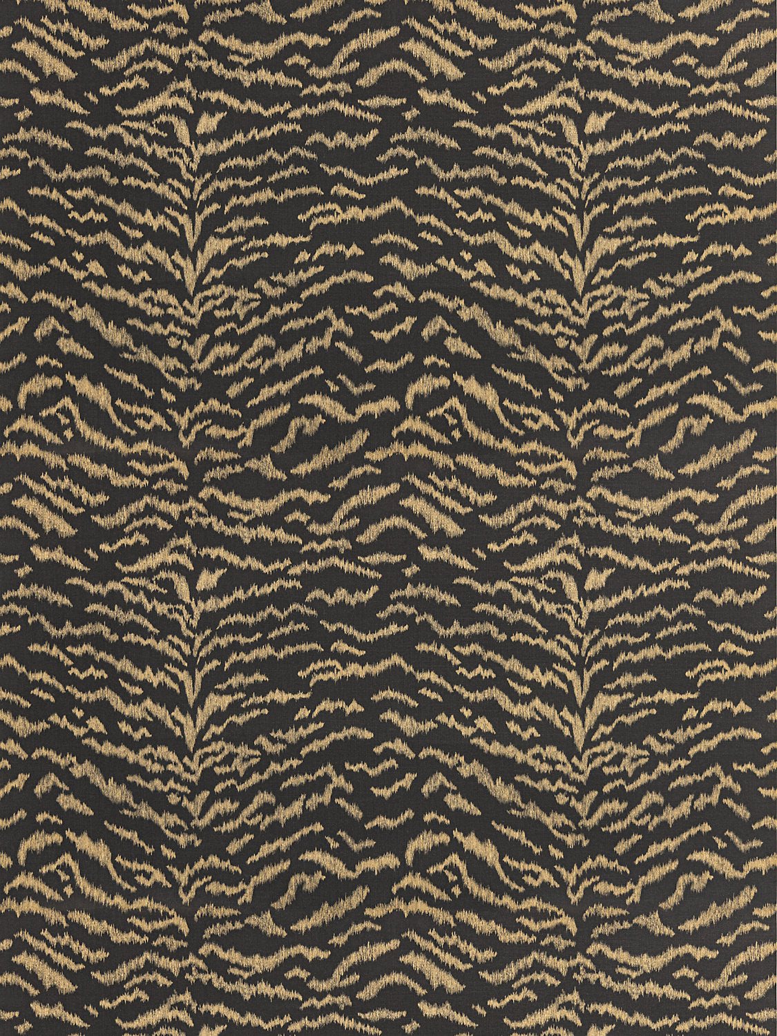 TIGRESS WALLCOVERING BRONZE ON BLACK SC WP88506 0006 by Scalamandre Wallcovering