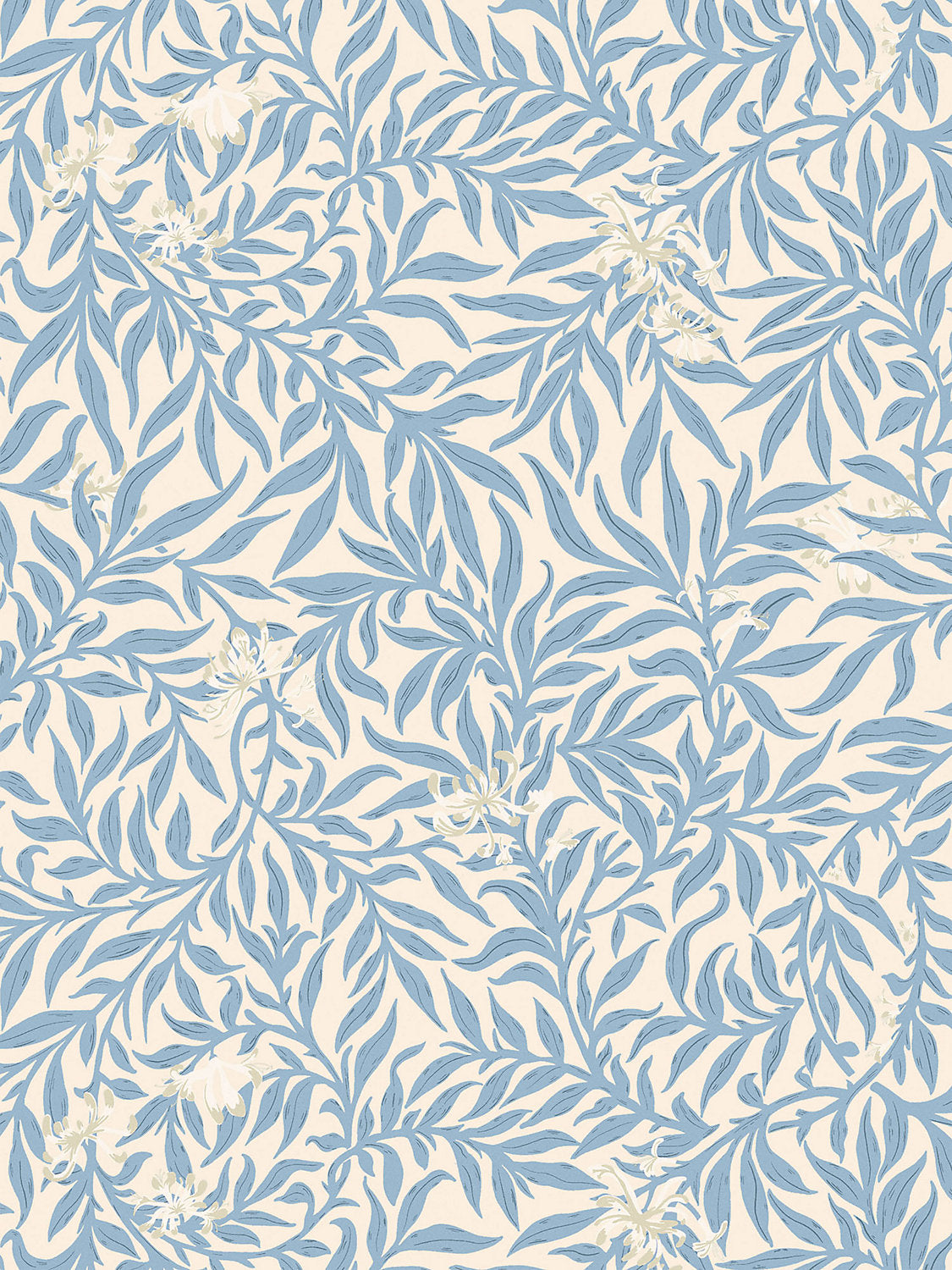 Honeysuckle Wallcovering - Misty Blueberry - Scalamandre Wallpaper