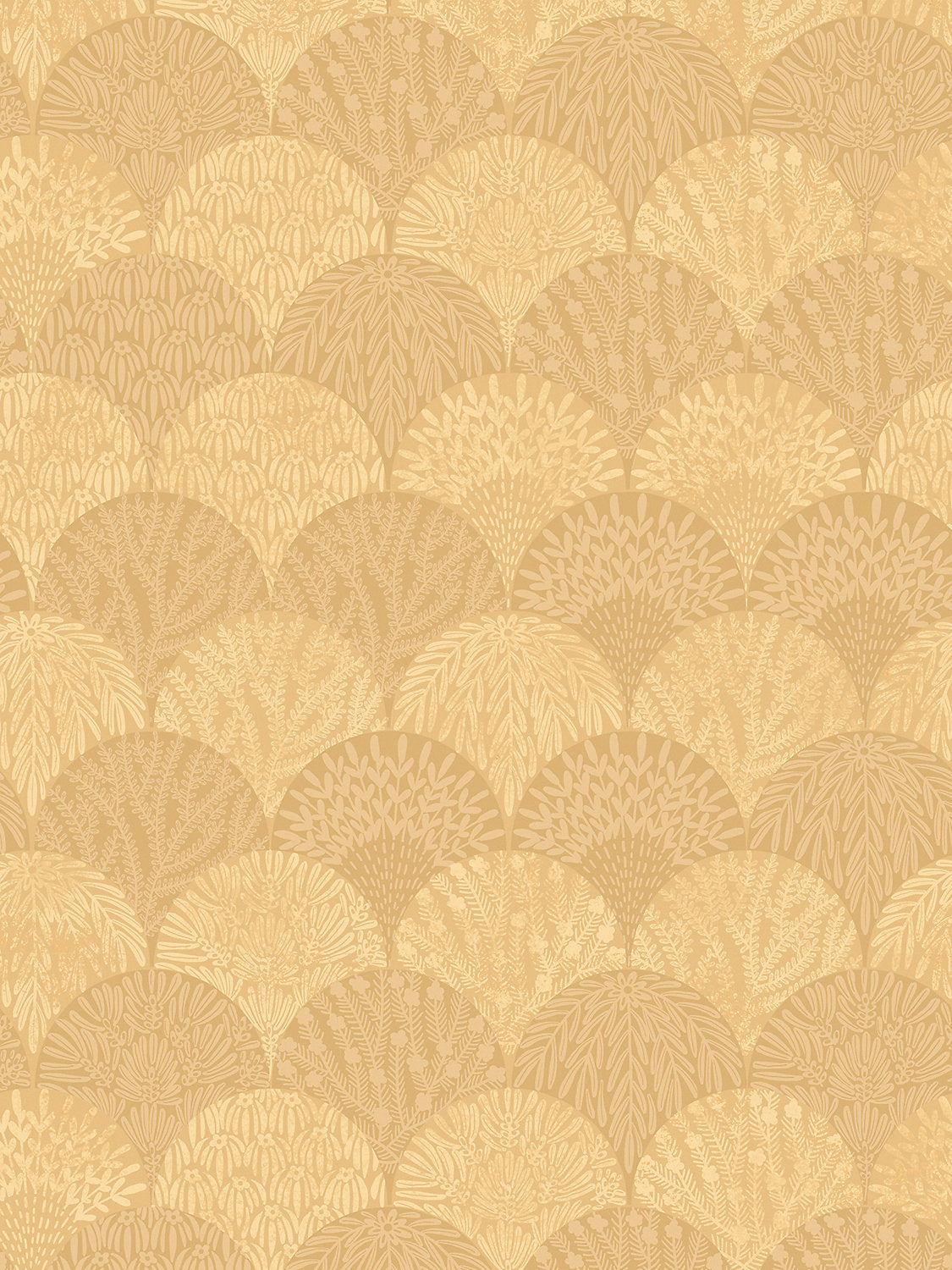 Herb Garden Wallcovering - Goldenrod
