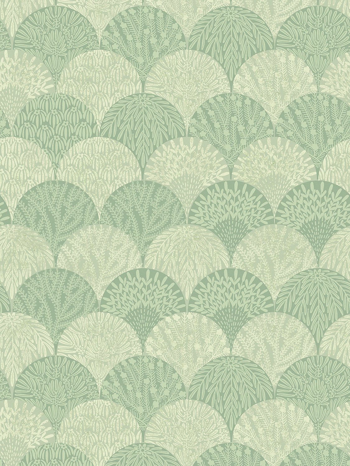 Herb Garden Wallcovering - Sage - Scalamandre Wallpaper