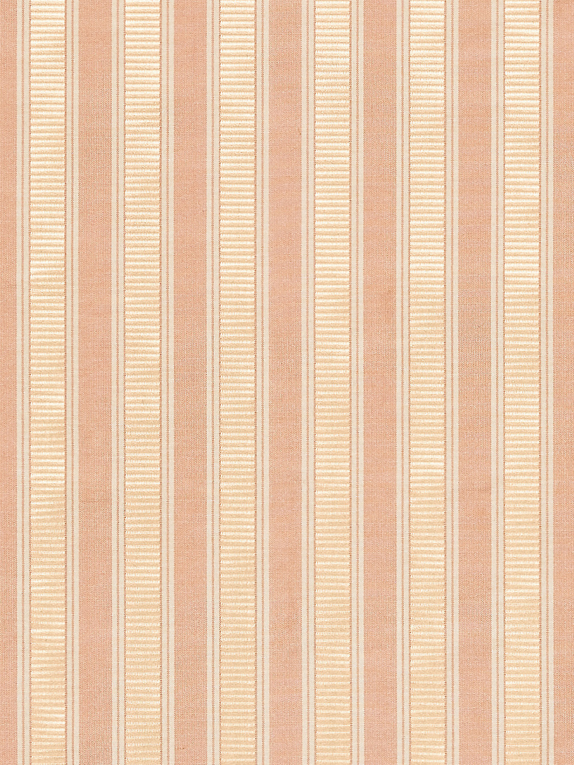 Shirred Stripe - Peach & Beige - Scalamandre Fabric