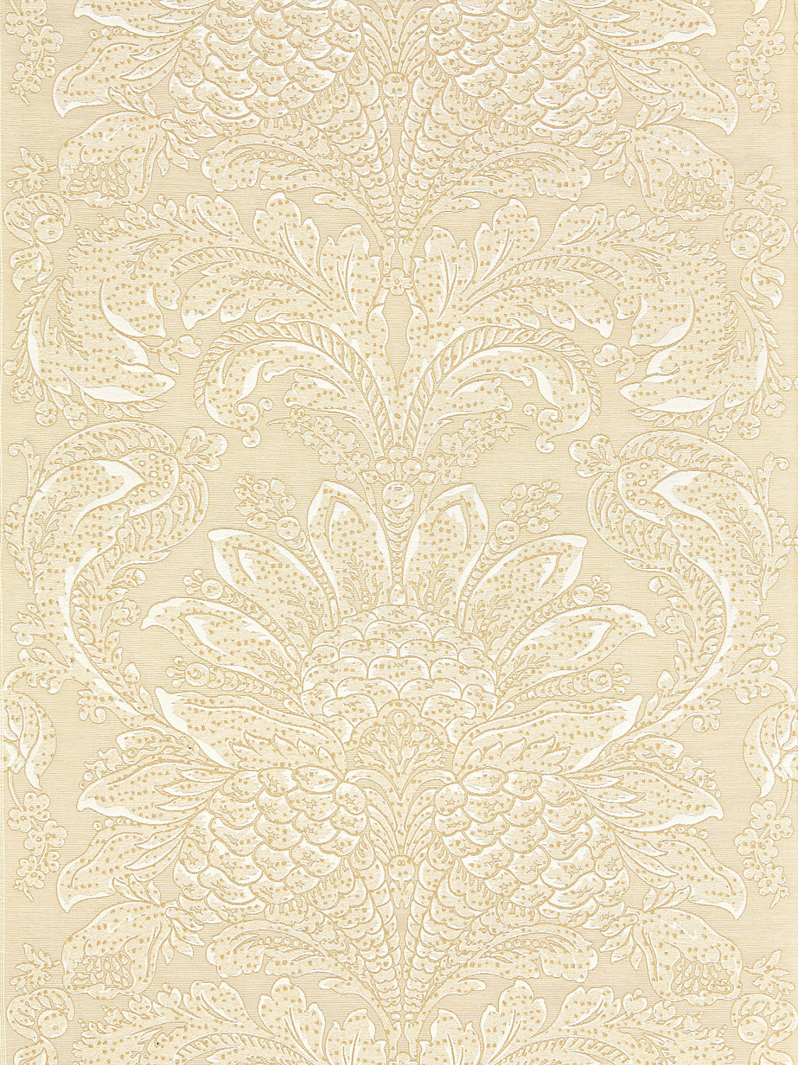 Carlotta Damask - Bisque - Scalamandre Fabric