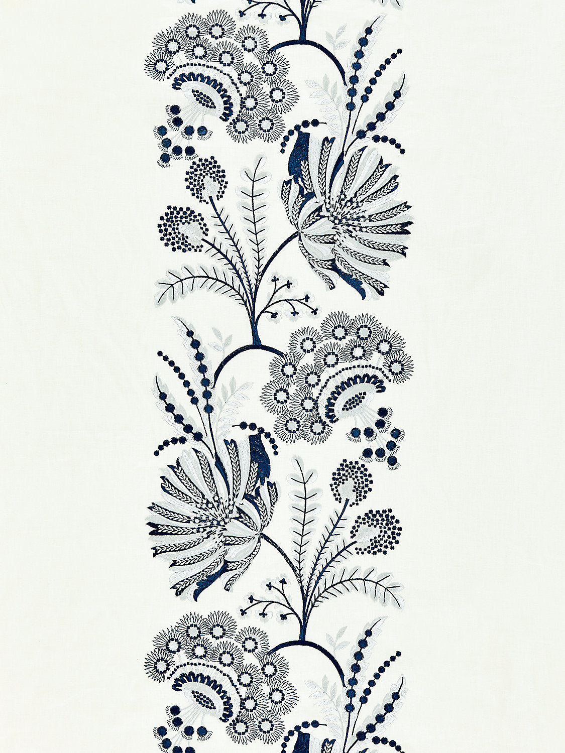 Annelise Embroidery - Porcelain - Scalamandre Fabric