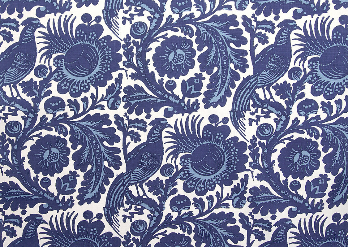Resist Print - Light & Dark Blue On White