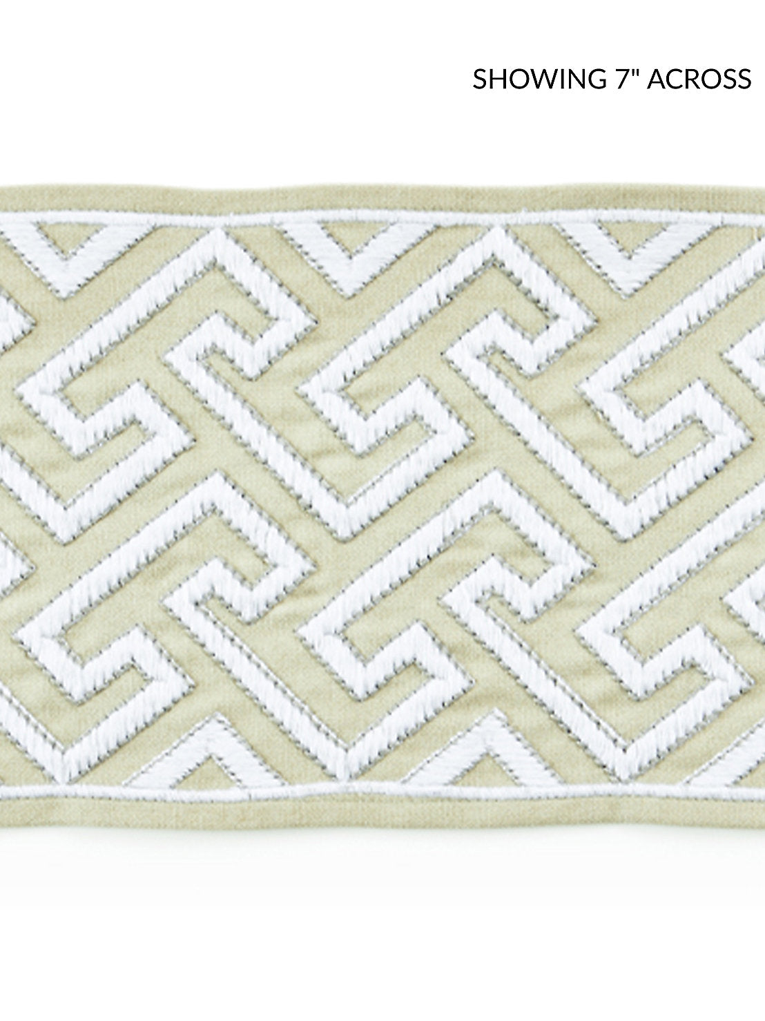 Labyrinth Embroidered Tape - Sand - Scalamandre Trim