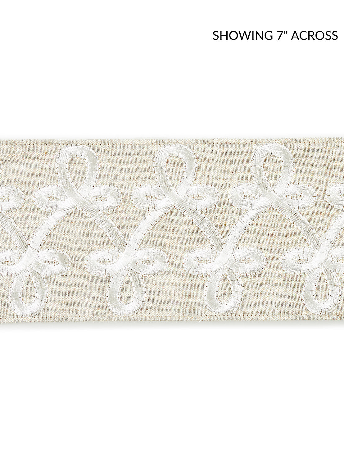 Empress Embroidered Tape - Linen - Scalamandre Trim