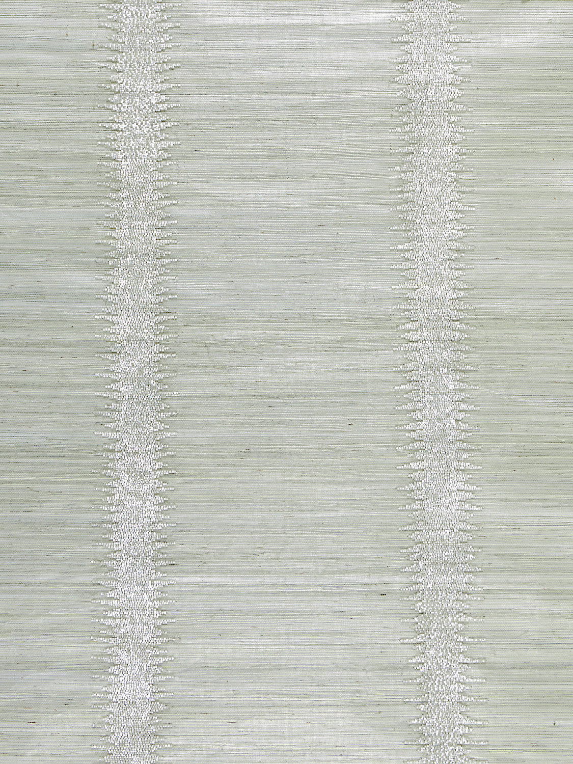 Veronica Beaded Grasscloth - Glacier - Scalamandre Wallpaper