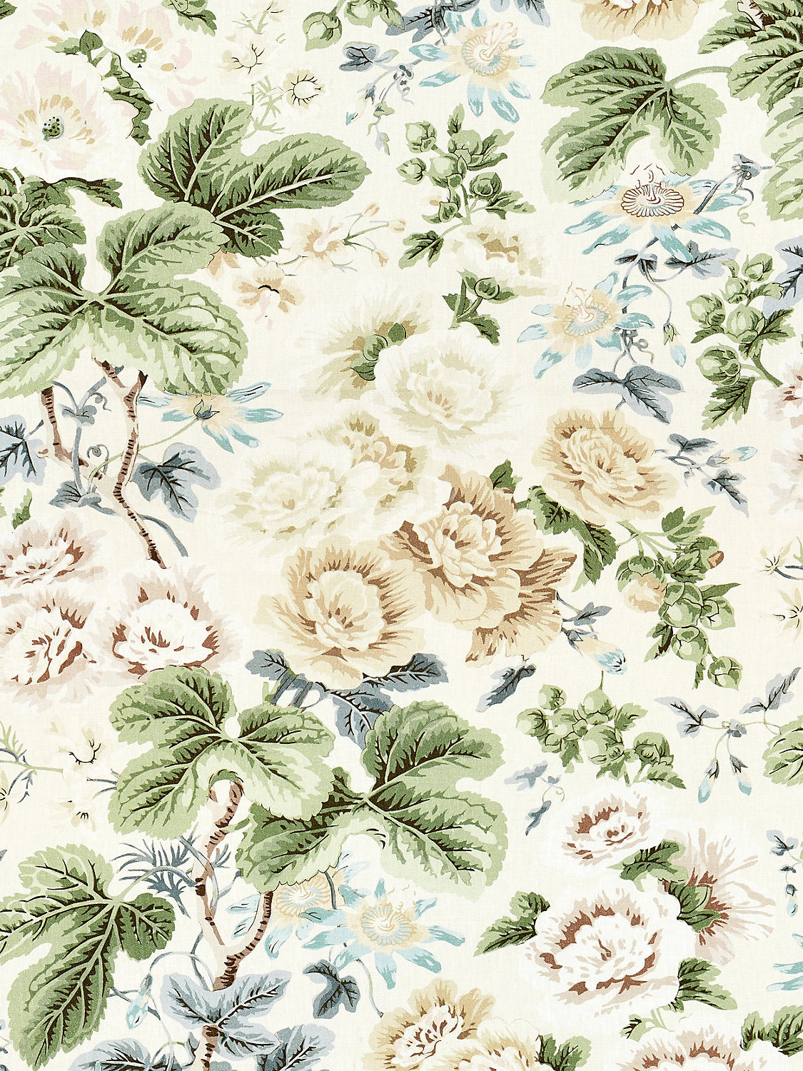 Highgrove Linen Print - Rich Cream