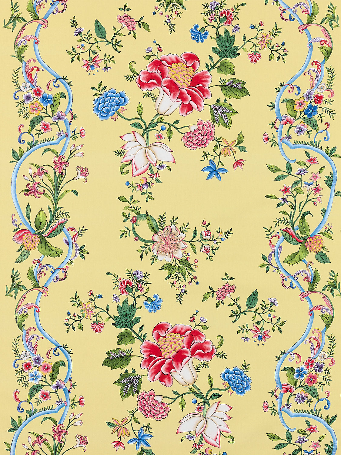 Camellia Trellis - Butter Blue - Scalamandre Fabric