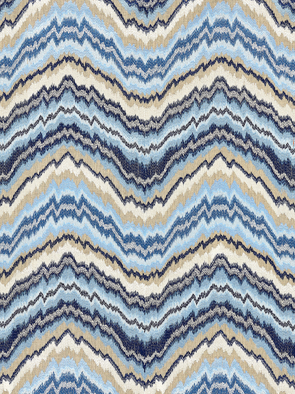 Bergamo Embroidery - Indigo