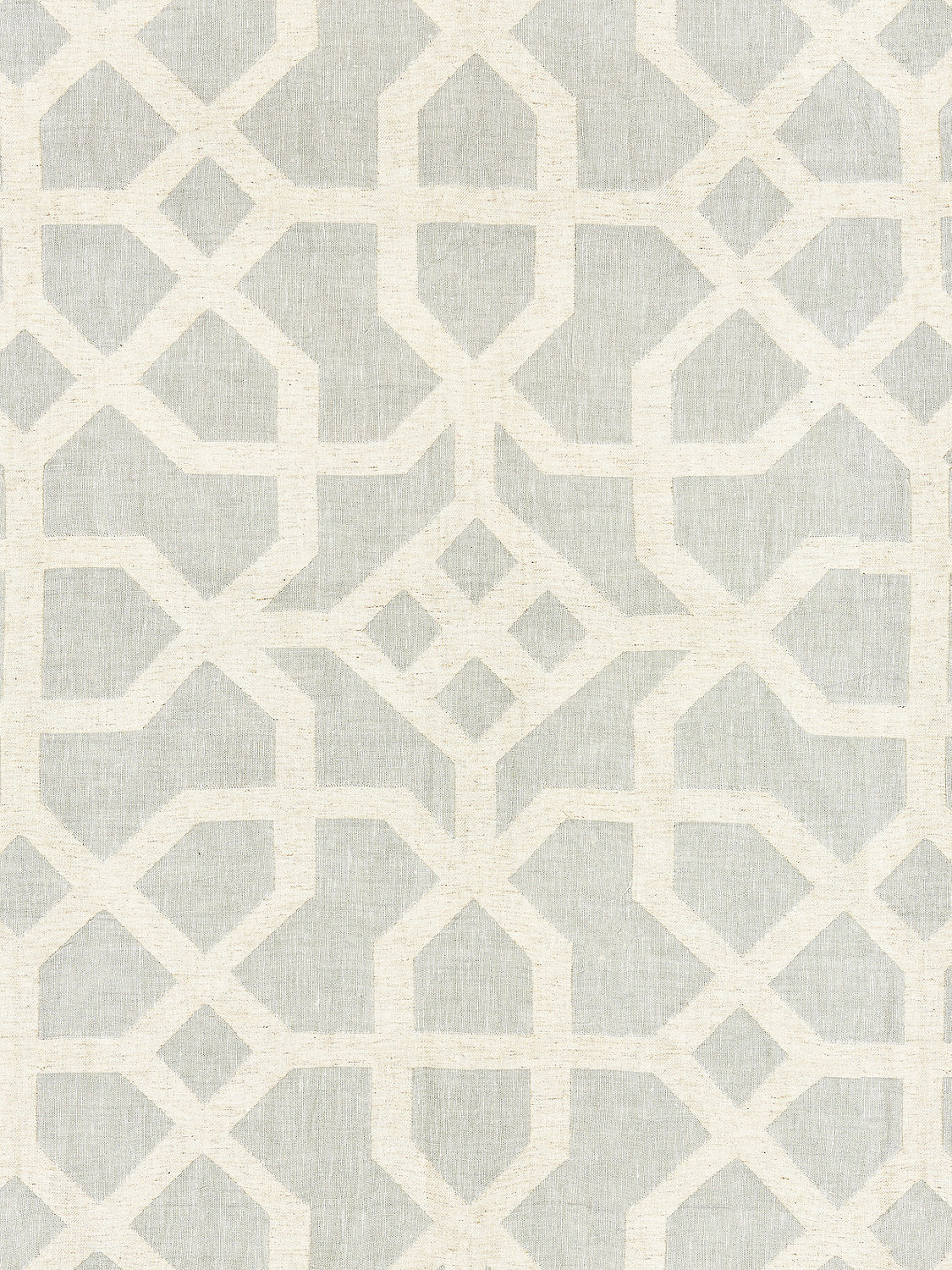 Linen Lattice - Mineral & Greige