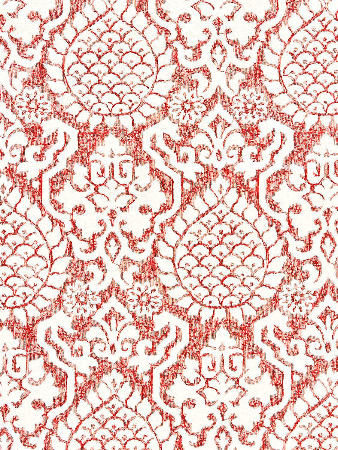Surat Embroidery - Coral