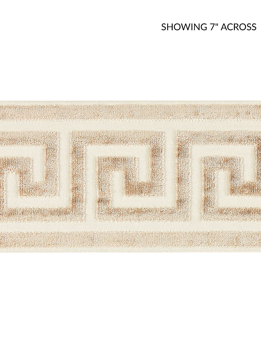 Greek Key Velvet Tape - Fawn - Scalamandre Trim