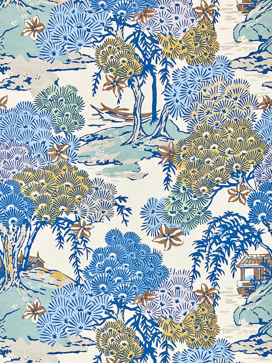 Sea Of Trees | Wallcovering - Blue Ridge