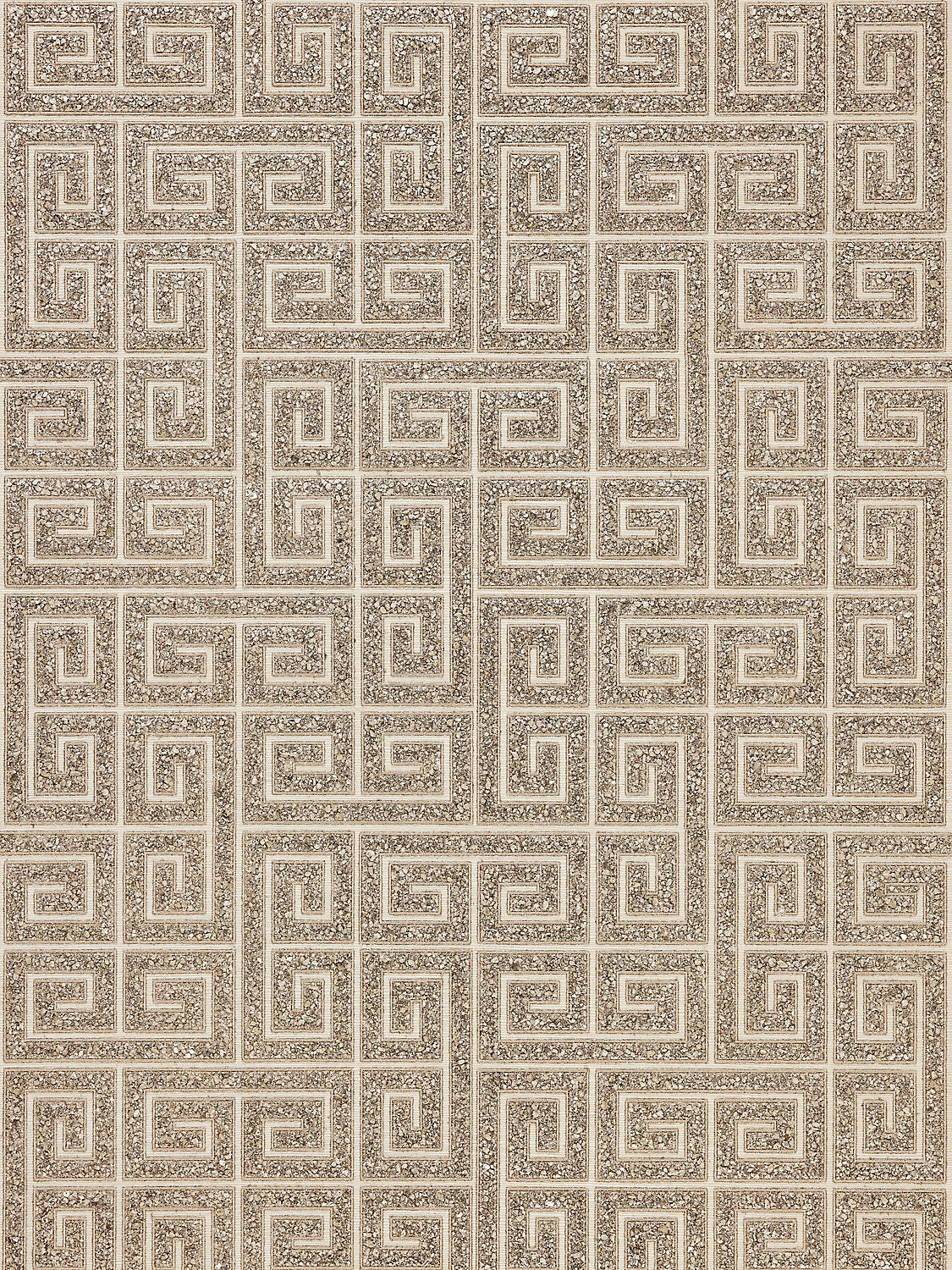 Fret Mosaic Grasscloth - Tiger Eye - Scalamandre Wallpaper