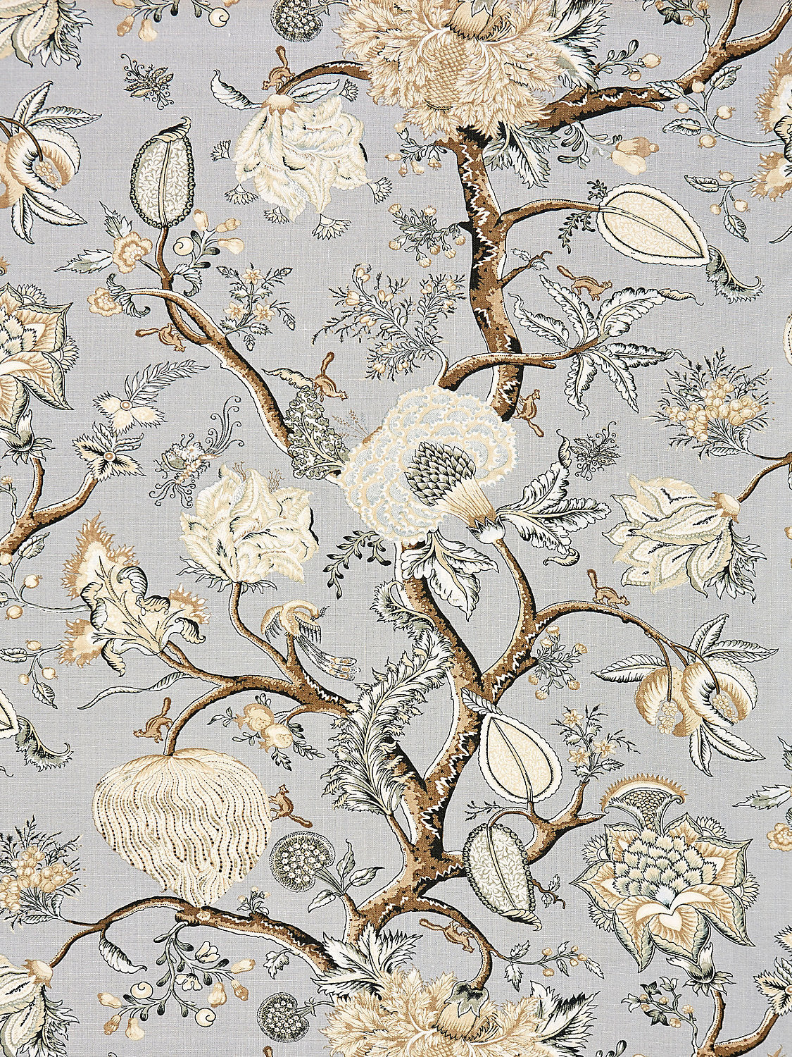 Pondicherry Linen Print - Mineral
